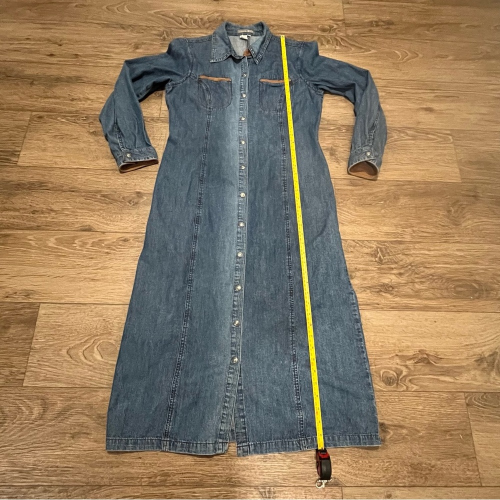 ISABELLA BIRD | Chambray Blue Jean Maxi Dress -Size 8 - Picture 6 of 16